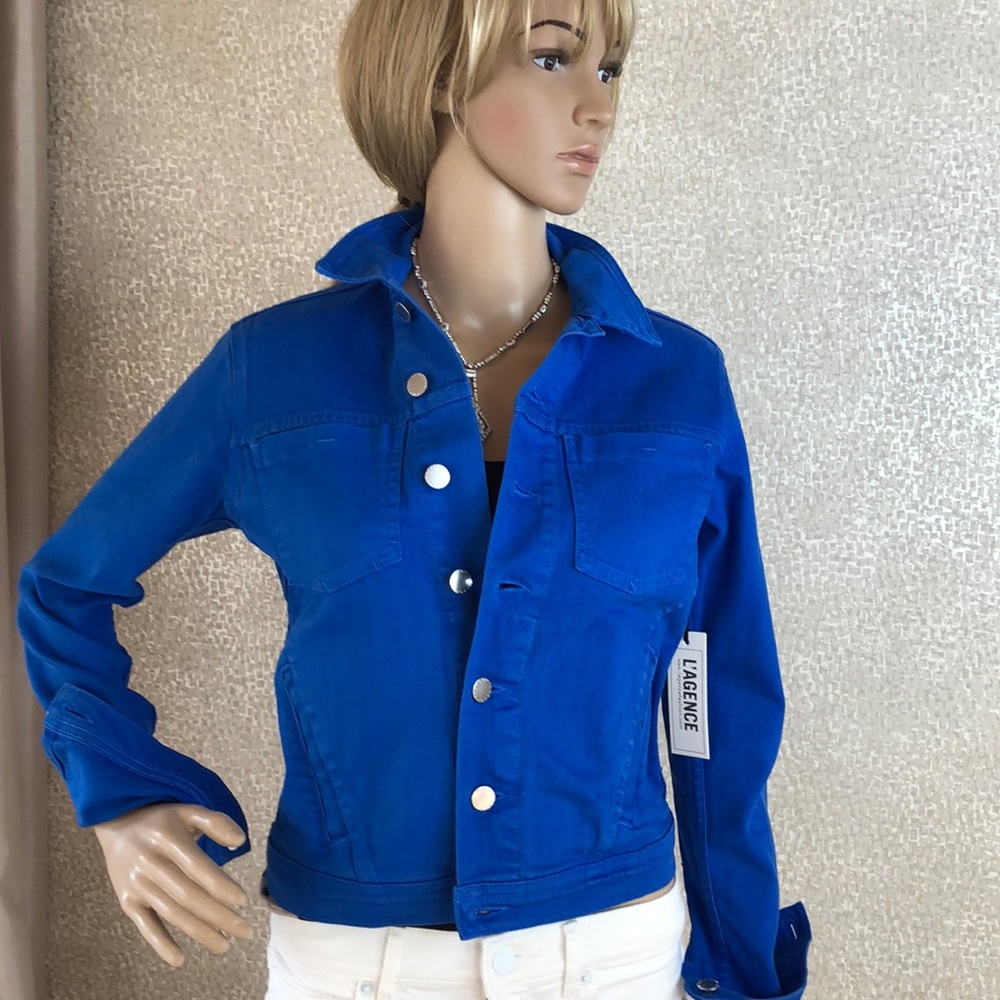 NWT L’Agence Princess blue Celine jacket XS